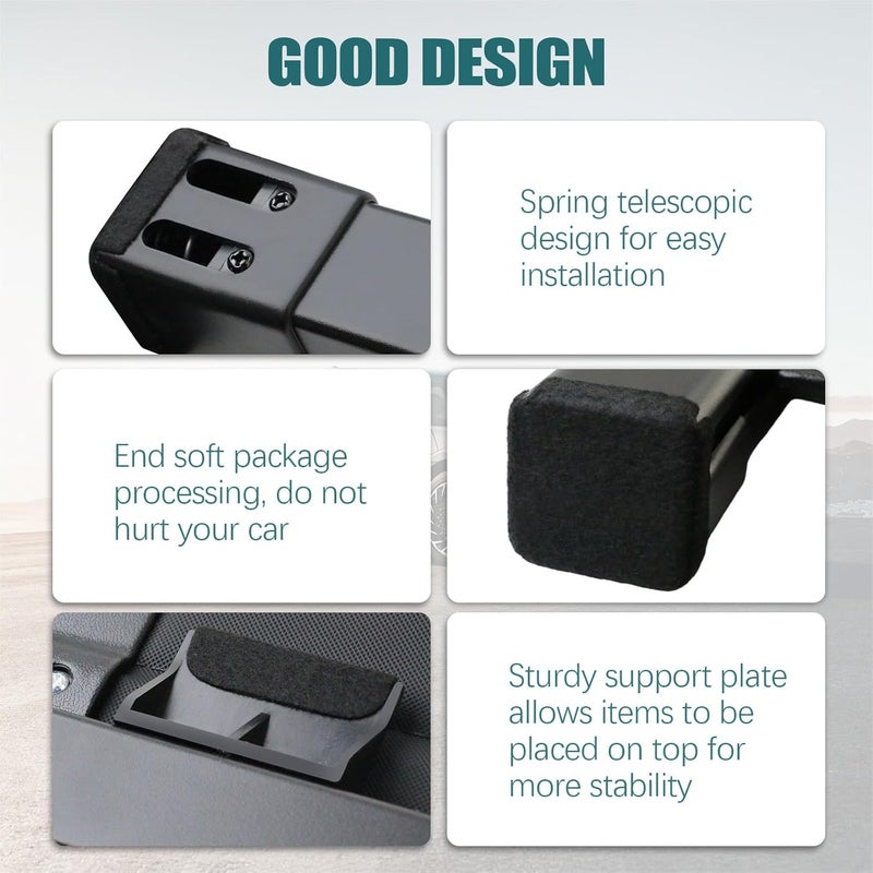 Tesmirror for Hyundai Ioniq 5 Cargo Cover Trunk Cover - Retractable Cargo Cover for Hyundai Ioniq 5 Accessories 2022 2023 2024 2025 2026 Trunk Security Shade Luggage Security Shield Shade, Canvas - Image 5